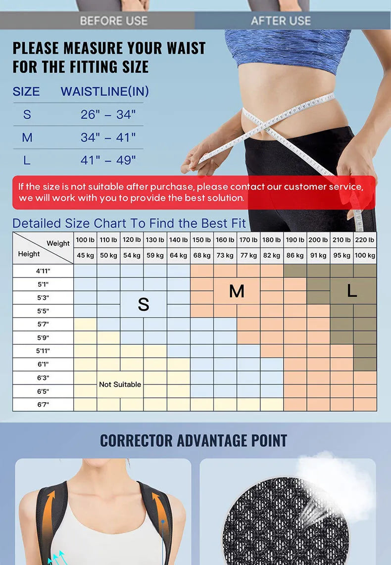 Posture Corrector Back Support Belt