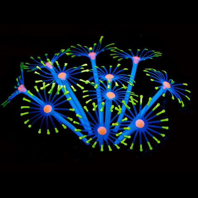 Silicone Glowing Aquarium Coral Plants Decor Supplies
