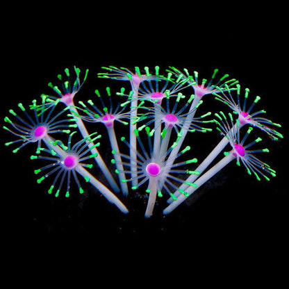 Silicone Glowing Aquarium Coral Plants Decor Supplies