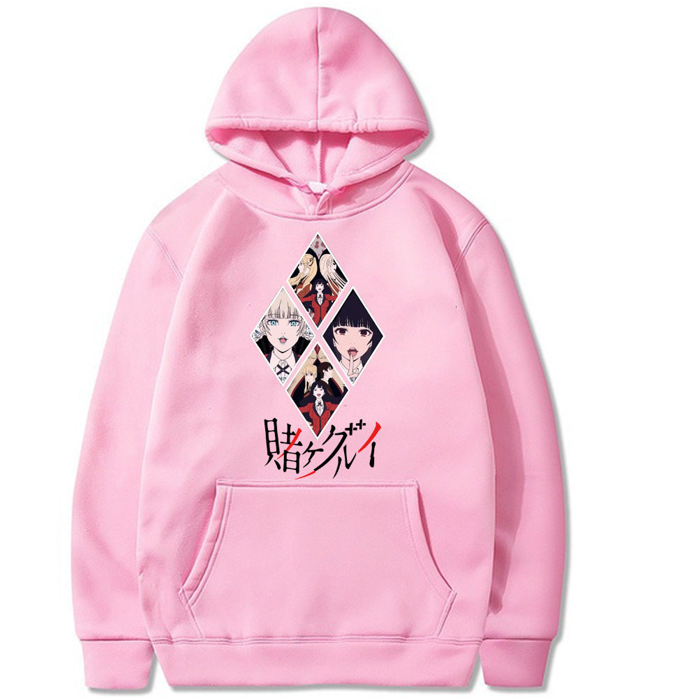 Kakegurui Printed Loose Fit Hoodie Sweatshirt