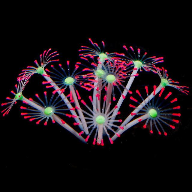 Silicone Glowing Aquarium Coral Plants Decor Supplies